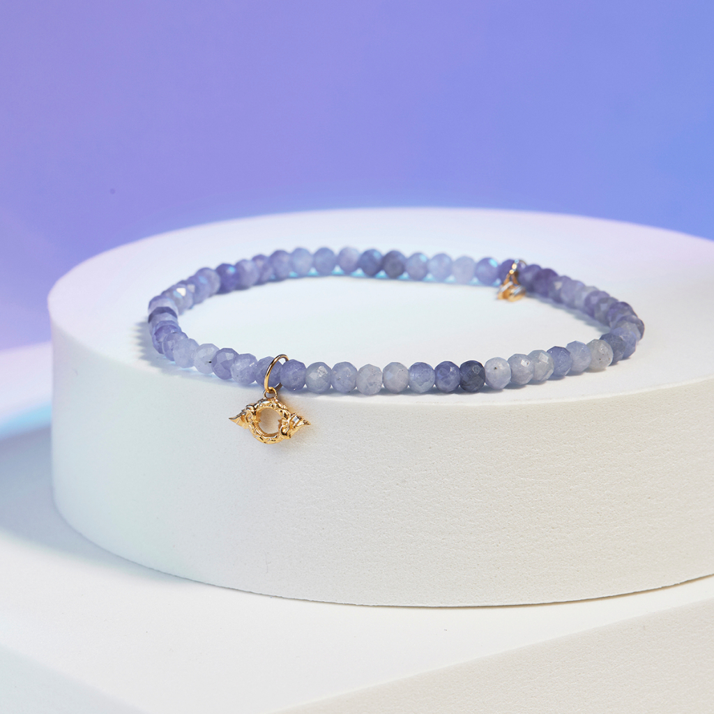 Harmenstone สร้อยข้อมือมงคลชาร์มบ่วงนาคบาศ อัญมณี Tanzanite -The Unison - Samsara[พร้อมส่ง 5-7 วัน]