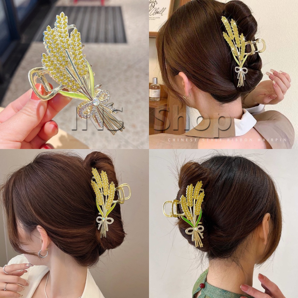 INS กิ๊บเก็บผม ทรงดอกไม้ แฟชั่นสไตล์สาวเกาหลี hair clip