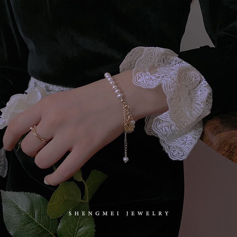 Jewelry Fu Brand สร้อยข้อมือ หรูหรา สไตล์เรโทร สําหรับผู้หญิง นักเรียน