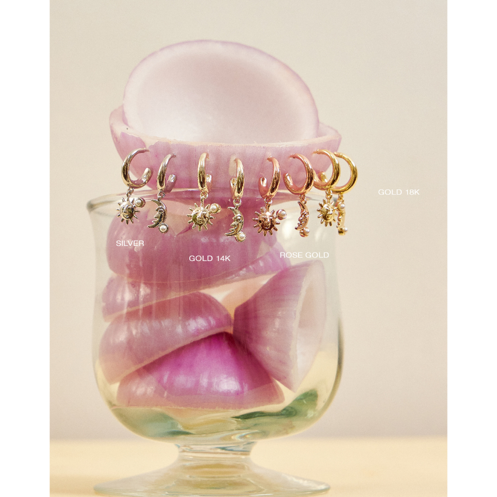 Julys - sunbeam moonbeam earrings