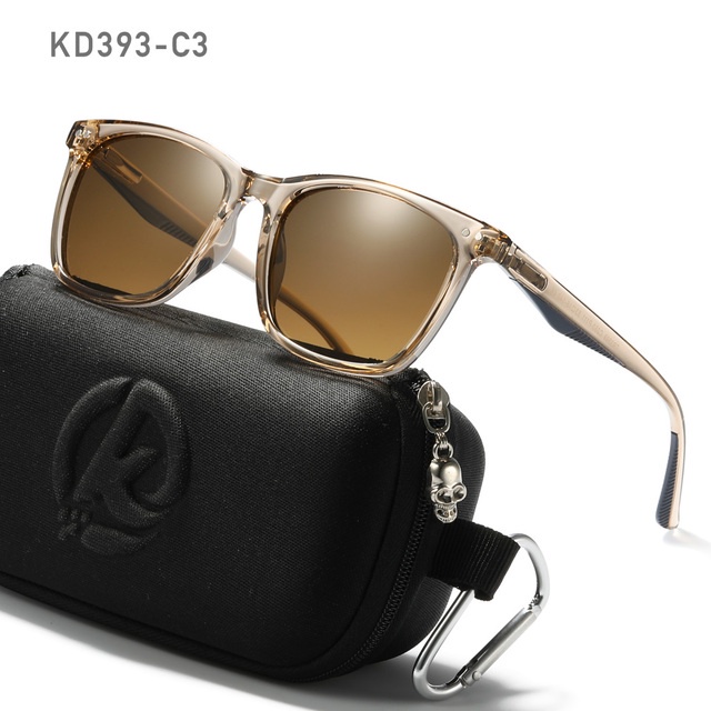 KDEAM แว่นตากันแดด Polarized TR90 กรอบสเตนเลส ทรงสี่เหลี่ยม สําหรับผู้ชาย