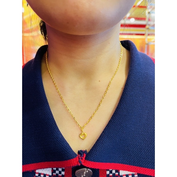 KMDGold สร้อยคอทองแท้96.5% ครึ่งสลึง จี้ในตัว สินค้าขายได้จำนำได้ พร้อมใบรับประกันสินค้า