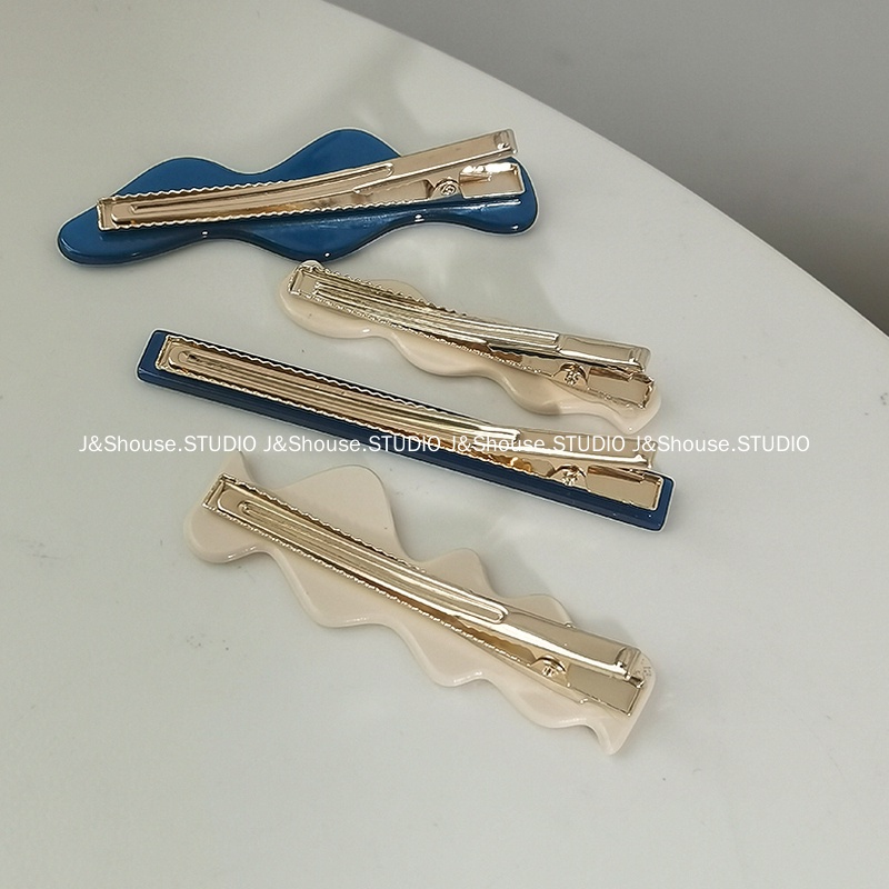 Kf584 กิ๊บติดผม ทรงคลื่น เรียบง่าย สไตล์เกาหลี และ “I” เครื่องประดับ สําหรับผู้หญิง