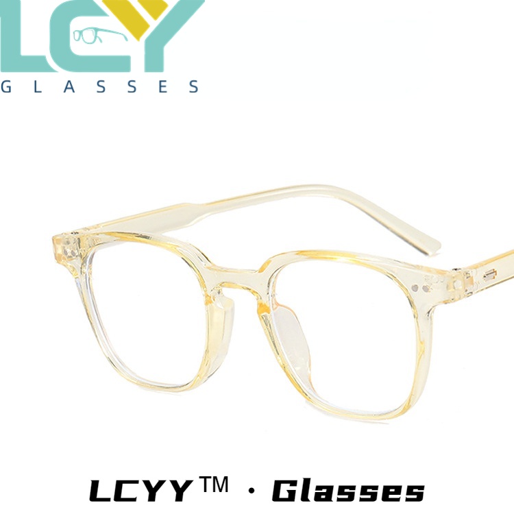 Lcyy2023 ใหม่ แว่นตาแฟชั่น ป้องกันแสงสีฟ้า สไตล์เรโทร สําหรับนักเรียน 5273