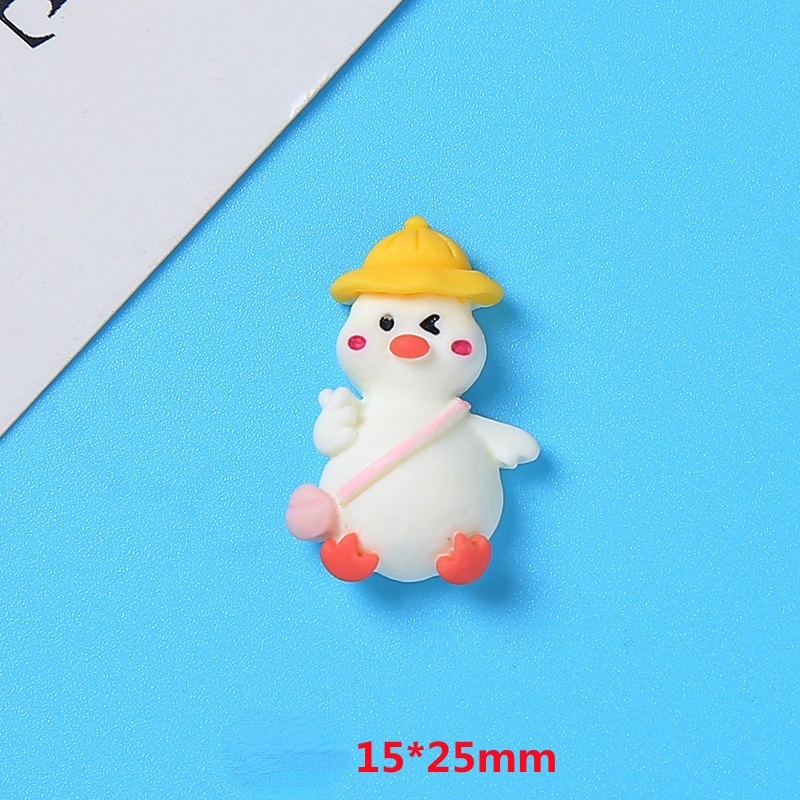 [MEET] เครื่องประดับเรซิ่น รูปเป็ดน่ารัก แฮนด์เมด DIY 1 ชิ้น ต่อถุง