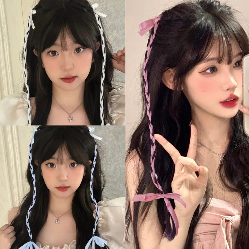 [Marvelous] กิ๊บติดผมหางม้า ริบบิ้นถักเปีย แฮนด์เมด Y2K สําหรับต่อยมวย