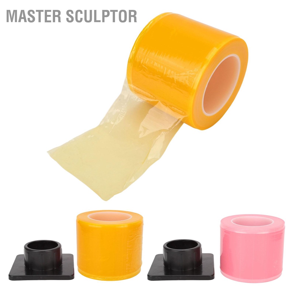 Master Sculptor 1 ม้วน 1200 ชิ้น ฟิล์มกั้นอัตโนมัติ แบบใช้แล้วทิ้ง ดูดซับน้ํา เทปป้องกัน Pe พร้อมฐาน
