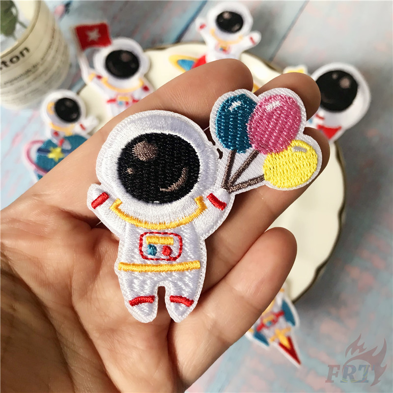 Nasa : แผ่นป้ายแพทซ์ลายนักบินอวกาศ Diy สําหรับเย็บปักตกแต่งเสื้อผ้า 1 ชิ้น