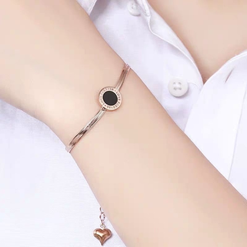 OYJR สร้อยข้อมือสแตนเลส เครื่องประดับสําหรับผู้หญิง