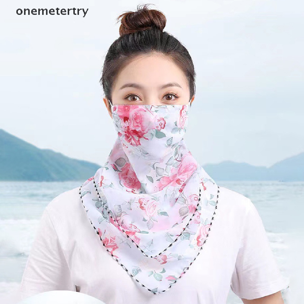 Onem หน้ากากกันแดด ผ้าชีฟอง ระบายอากาศ สําหรับผู้หญิง 1 ชิ้น
