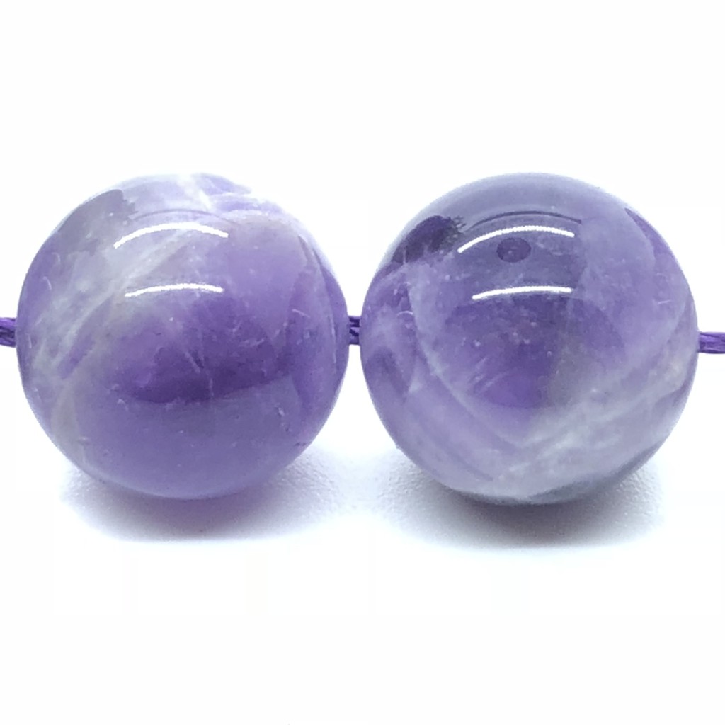 Purple Crystal Beads ลูกปัดคริสตัลสีม่วง 4-12 มิลลิเมตรรอบธรรมชาติหลวมอเมทิสหินอุปกรณ์ Diy