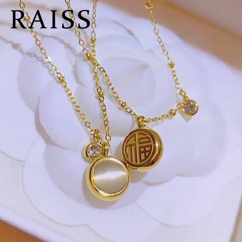 RAISS สร้อยตาแมวนำโชค สร้อยสแตนเลสแฟชั่นสวยๆสำหรับผู้หญิง