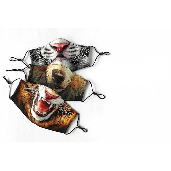 Rock Chang Mask หน้ากากอนามัย ร็อคช้าง หน้ากากผ้า ลายสกรีนเรืองแสง HD Fabric 3D Mask Glow in the dark