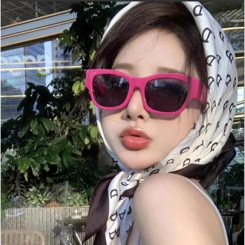 Roselife แว่นตากันแดด ป้องกันรังสียูวี 400 กรอบสี่เหลี่ยมผืนผ้า สีชมพู แฟชั่นสําหรับผู้หญิง