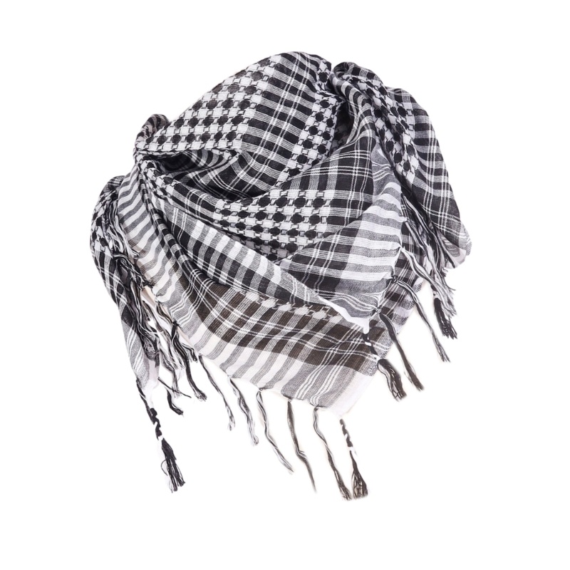 Royal Ethnic Keffiyeh ผ้าพันคอ ป้องกันฝุ่น สไตล์อาหรับ