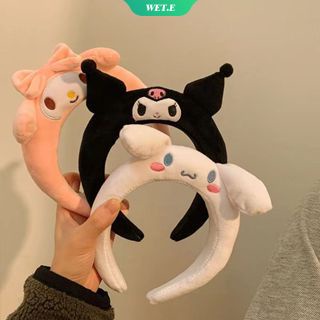 SANRIO ใหม่ ที่คาดผมฟองน้ําแต่งหน้า ลายการ์ตูน Kuromi Cinnamoroll Melody น่ารัก แฟชั่น สําหรับเด็กผู้หญิง