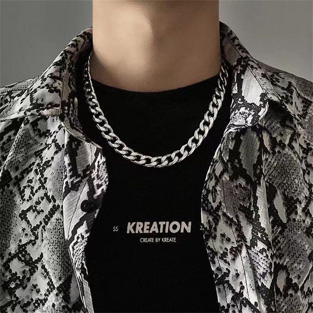 SOFTNESS 5/7/9/MM Cuban Chain Gold Silver Cool Punk Gothic Heavy Link