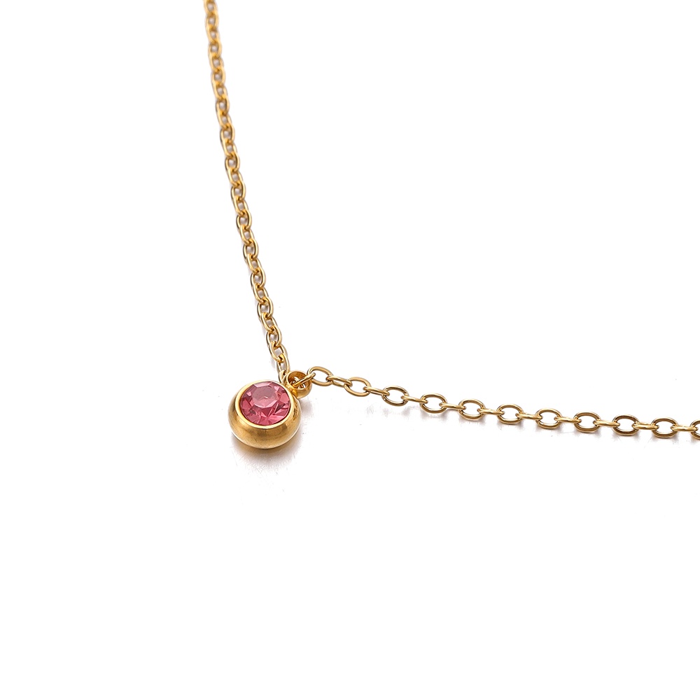 ST.KUNKKA 5 ชิ้น/ถุงสแตนเลส Birthstone จี้,สแตนเลสเพทายจี้สำหรับเครื่องประดับ DIY ทำของขวัญ