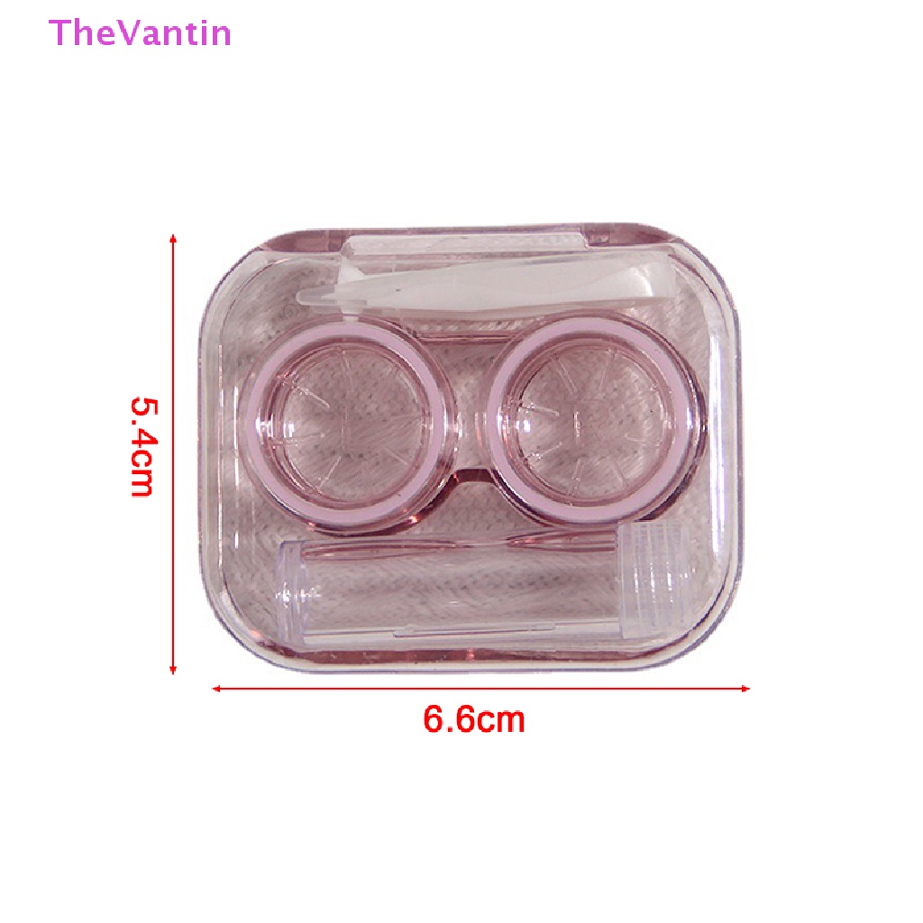 Thevantin กล่องเคสคอนแทคเลนส์ พลาสติก พร้อมแหนบดูด แบบพกพา สินค้าขายดี