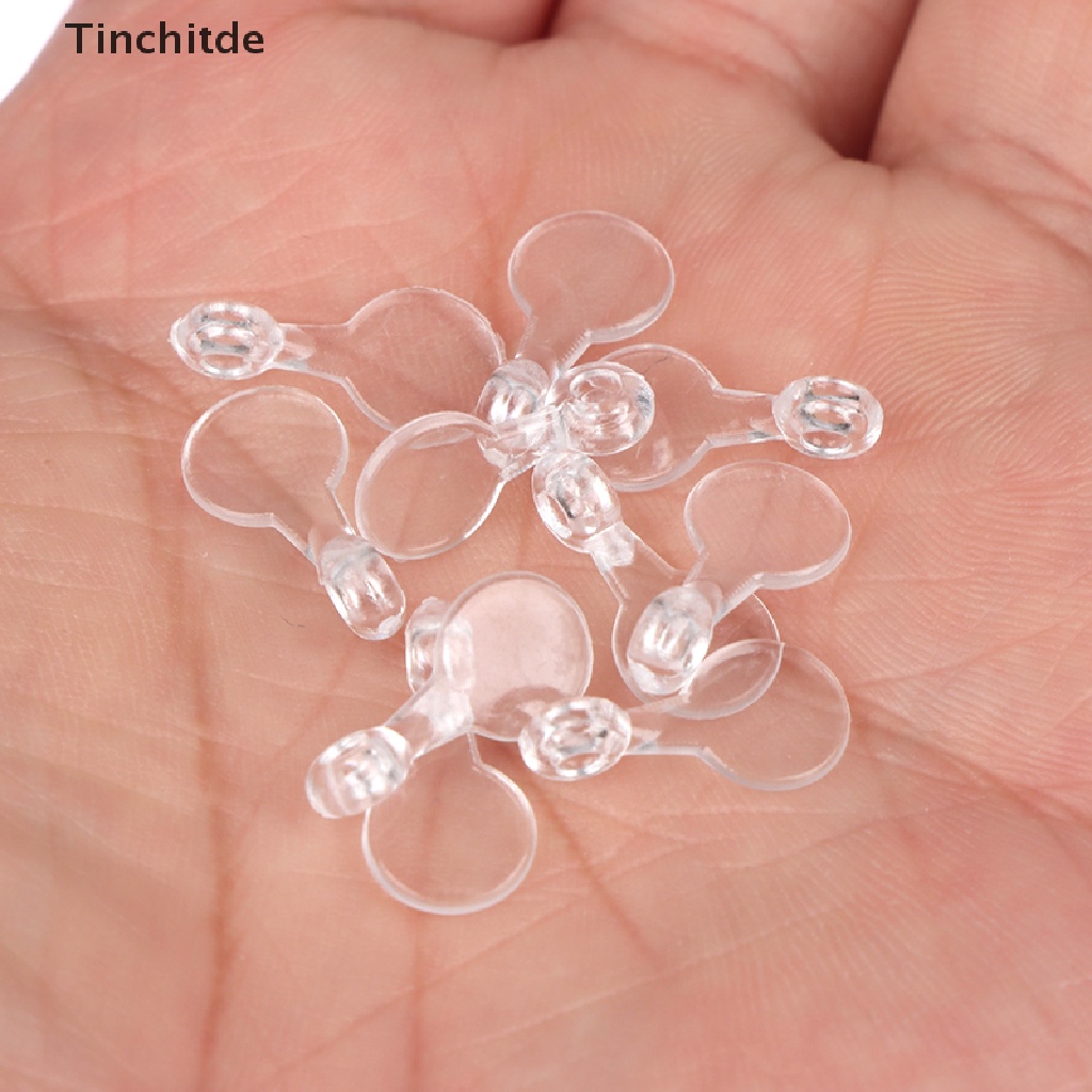 [Tinchitde] ตะขออะคริลิคใส ขนาด 16*8 มม. สําหรับทําเครื่องประดับ 200 ชิ้น