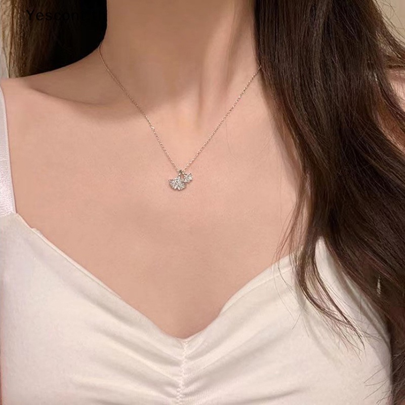 Yescont สร้อยคอโซ่ จี้เรขาคณิต สีเงิน สไตล์ฮิปฮอป เรียบง่าย ของขวัญปาร์ตี้ สําหรับผู้หญิง