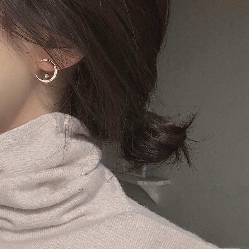 earika.earrings - to the MOON and back collection รวมต่างหูเงินแท้ลายพระจันทร์ ผิวแพ้ง่ายใส่ได้