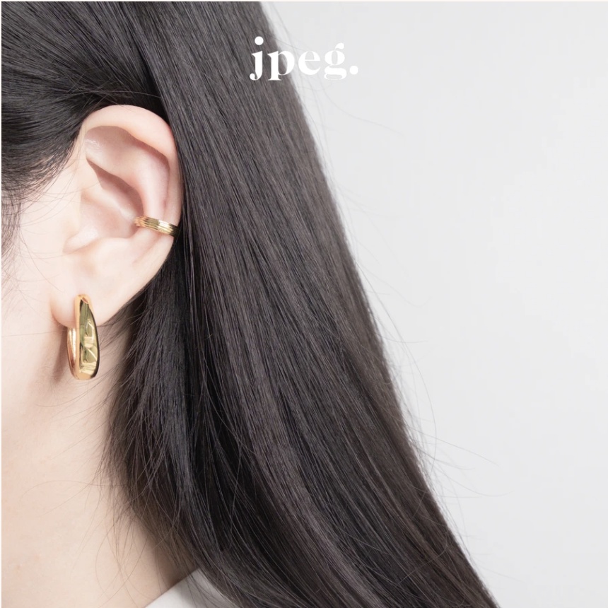 glee hoop earring (brass)