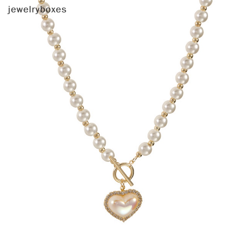 [jewelryboxes] สร้อยคอมุกเทียม สีทอง เรียบง่าย สไตล์บูติก