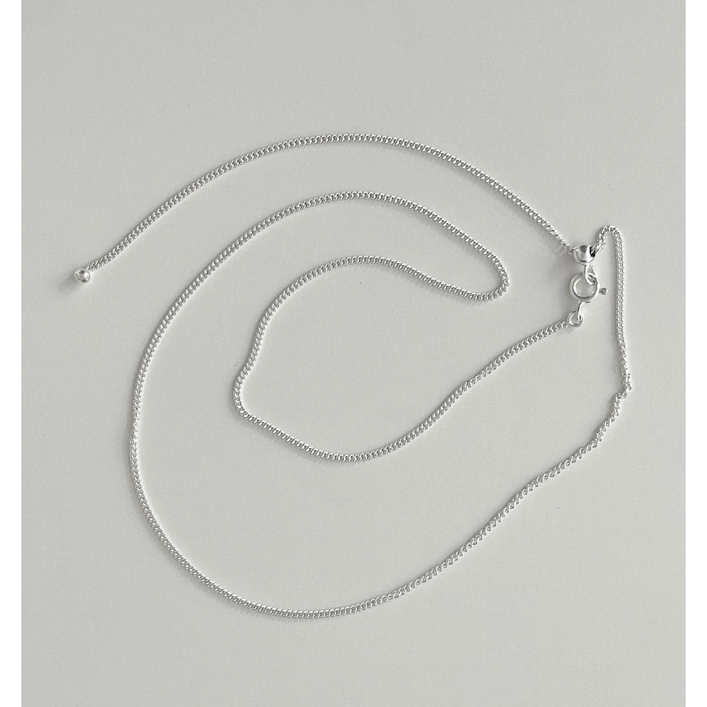 (necklace) : 001 CURB CHAIN LONG BEAD NECKLACE 20