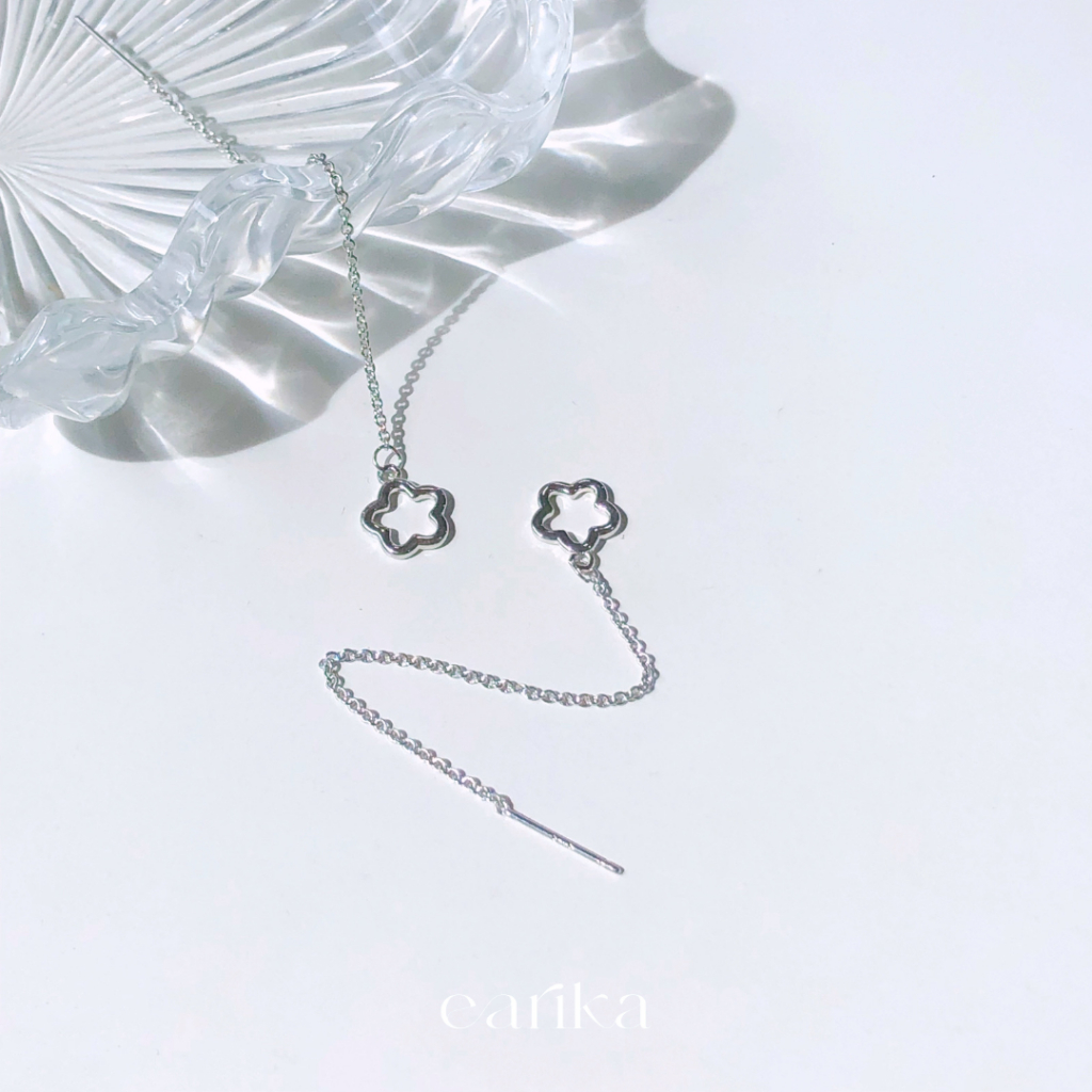 (กรอกโค้ด YAQ6E ลด 60.-) earika.earrings - silvery daisy collection รวมเครื่องประดับเงินแท้ลายเดซี่ผิวแพ้ง่ายใส่ได้
