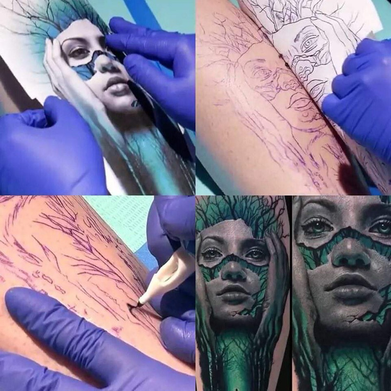 กระดาษลอกลาย EMALLA ใช้กับเครื่องความร้อนและลอกมือได้ งานTATTOO คุณภาพสูง