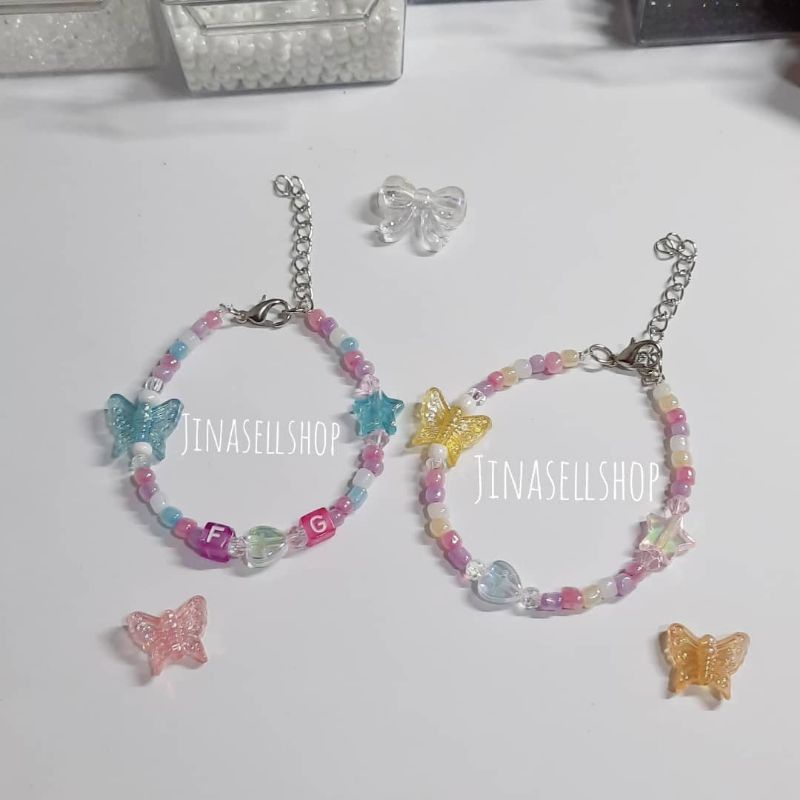 กำไลลูกปัดน่ารัก | กำไลข้อมือ | พร้อมส่ง | มีหลายแบบ  | jinasellshop