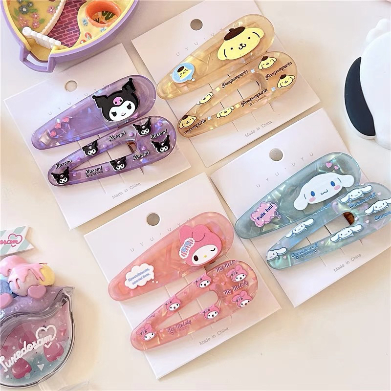 กิ๊บติดผม sanrio คู่ละ 20 บาท (1คู่ = 2 ชิ้น)