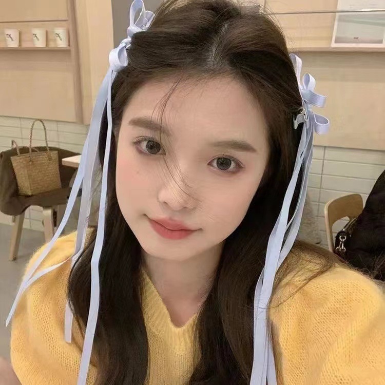 กิ๊บติดผมริบบิ้น ประดับโบว์ ประดับพู่ยาว สวยงาม เพื่อความสวยงาม แฟชั่นสําหรับผู้หญิง