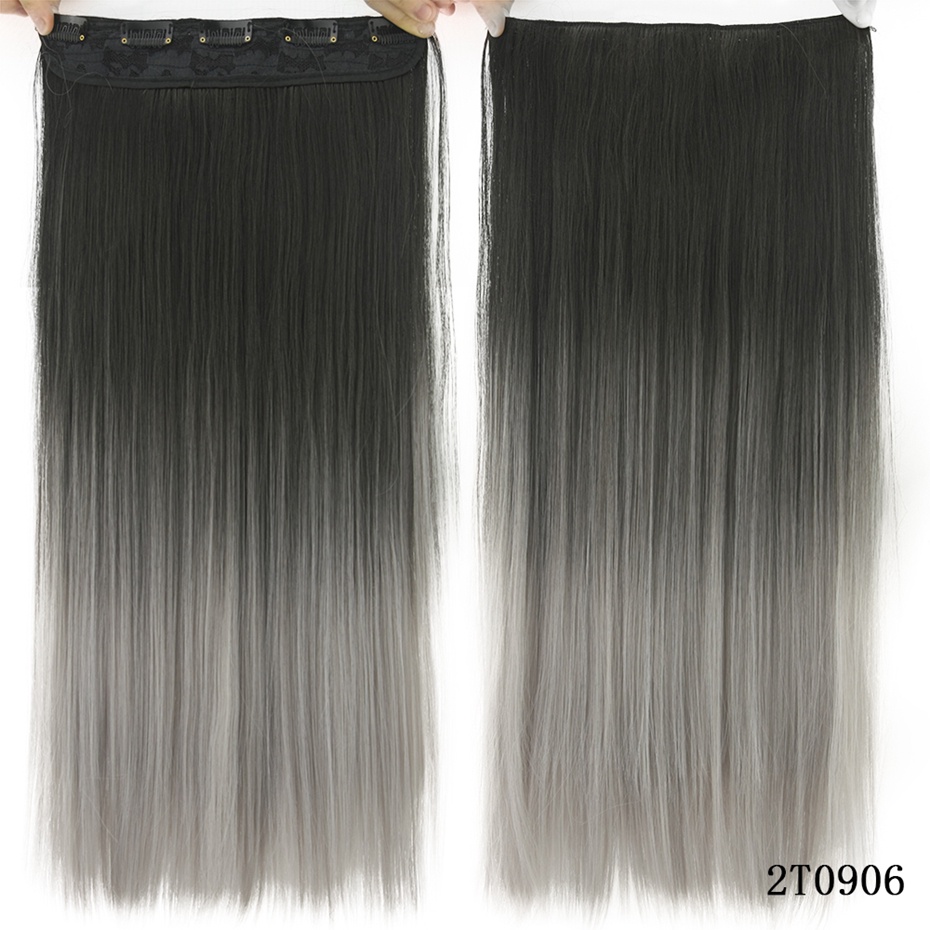กิ๊บติดผมสังเคราะห์ สีดํา สีเทา ยาวตรง ต่อผมสังเคราะห์ วันพีช