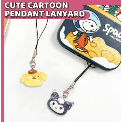 จี้ห้อยโทรศัพท์มือถือ แฟลชดิสก์ รูป Pochacco Cinnamoroll น่ารัก สีโปร่งใส