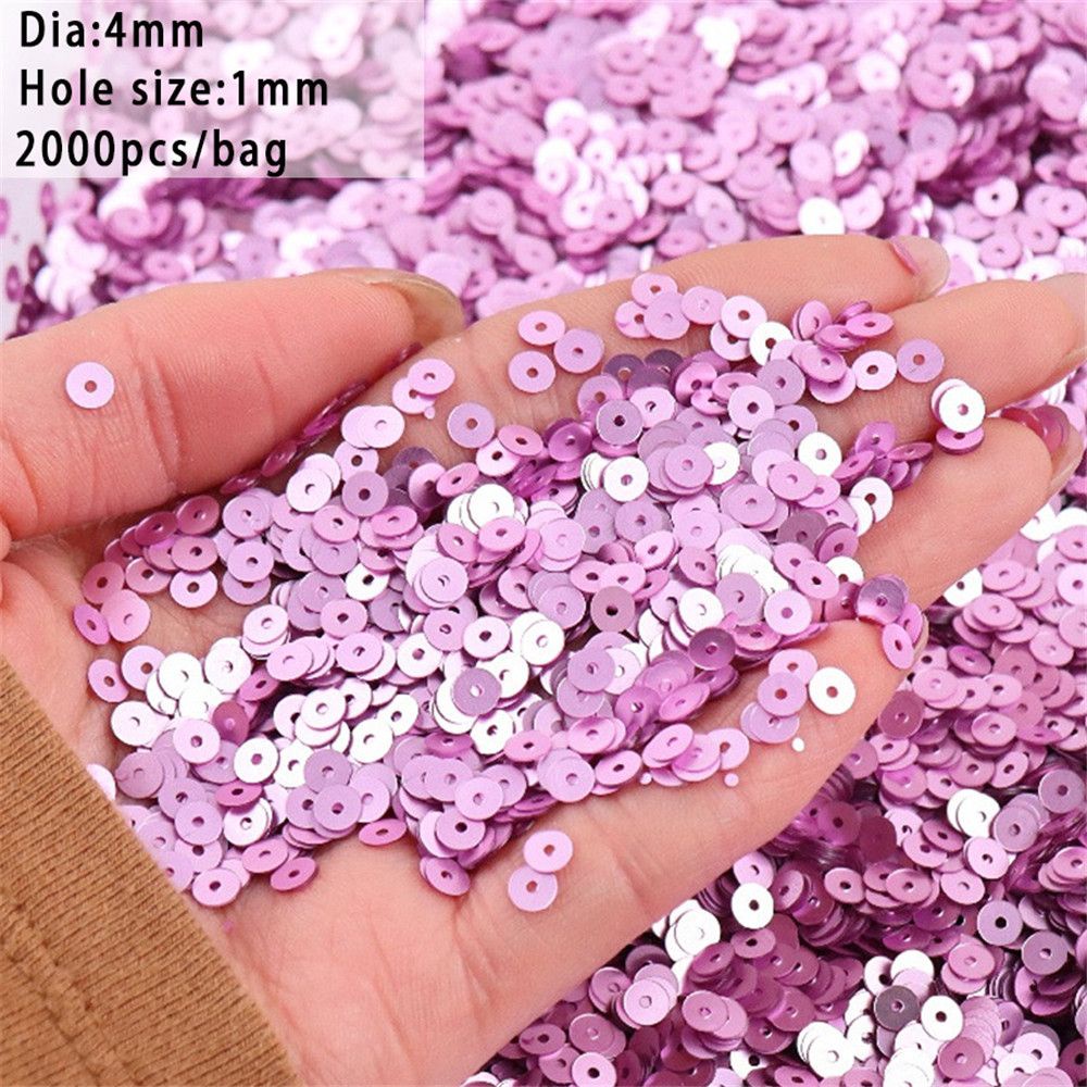 ชุดกลิตเตอร์ เลื่อม ทรงกลม 4 มม. สําหรับตกแต่งเล็บ DIY 2000 ชิ้น