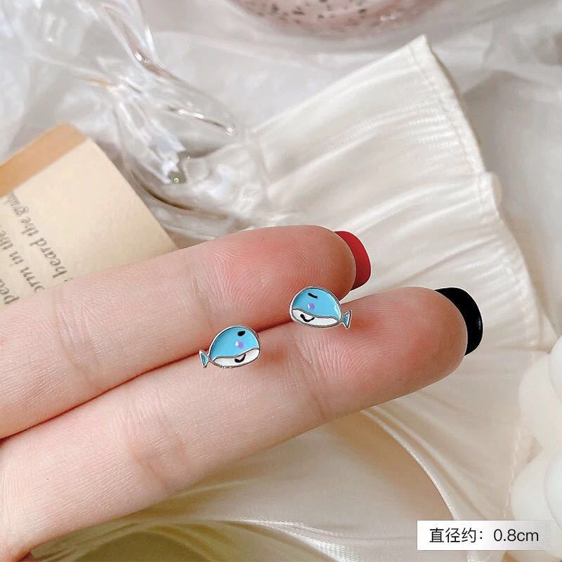 ต่างหูขนาดเล็กน่ารักผู้หญิงเครื่องประดับ S925
