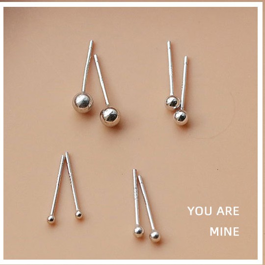 ต่างหูเงิน หมุดเงิน silver 925 (ราคา 1 คู่)