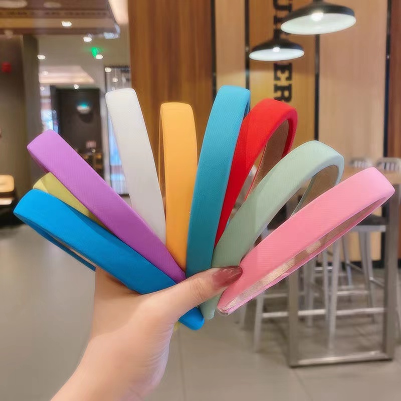 ที่คาดผม คาดผม วัสดุฟองน้ำ สีลูกกวาด สีสันสดใส ที่คาดผมเกาหลี มีสินค้าพร้อมส่ง