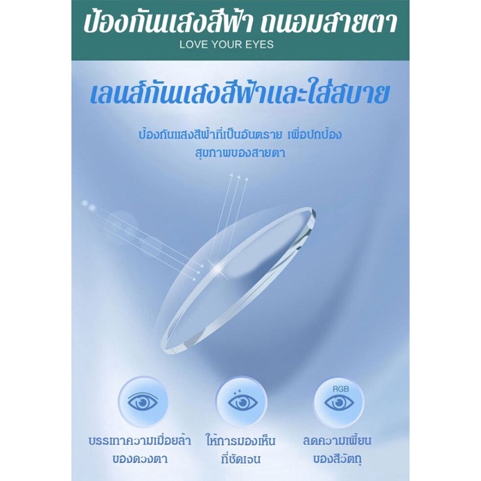 (นำเข้าจากญี่ปุ่น) แว่นสายตายาวพิมพ์ลายกันแสงสีฟ้า ความคมชัดสูง GeeGobuy