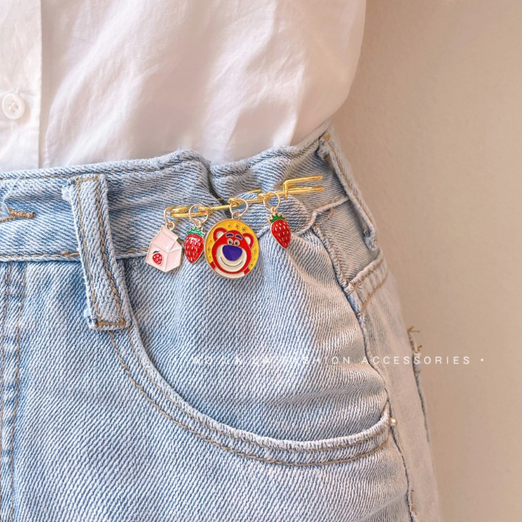 น่ารักสไตล์เกาหลีเข็มกลัด DIY เข็มกลัดกางเกง เข็มกลัดเสื้อ เข็มกลัดแฟชั่น