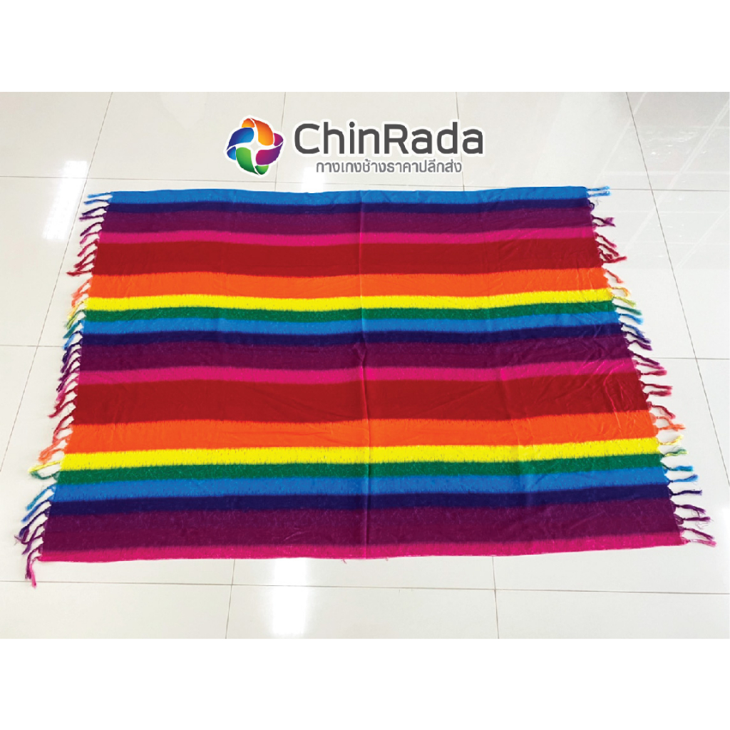 ผ้าคลุม (Beach Cover) ผ้าคลุมชายหาด ทะเล กันแดด มีพู่ระบาย ผ้าเรยอนพริ้วสวยๆ ส่งเร็วจากเชียงใหม่