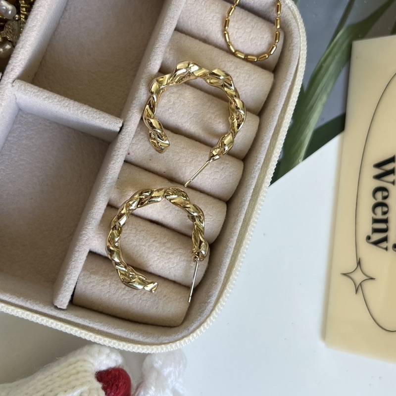 พร้อมส่ง Ramyeon earring ต่างหูเกลียวบะหมี่ ถ่ายจากสินค้าจริง