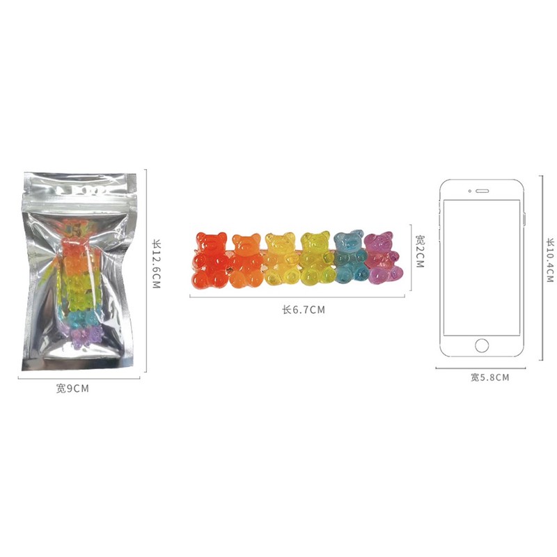พร้อมส่ง กิ๊ฟติดผม กิ๊ฟติดผมหมี กิ๊ฟหมีเยลลี่ jelly bear กิ๊ฟสไตล์เกาหลี น่ารัก