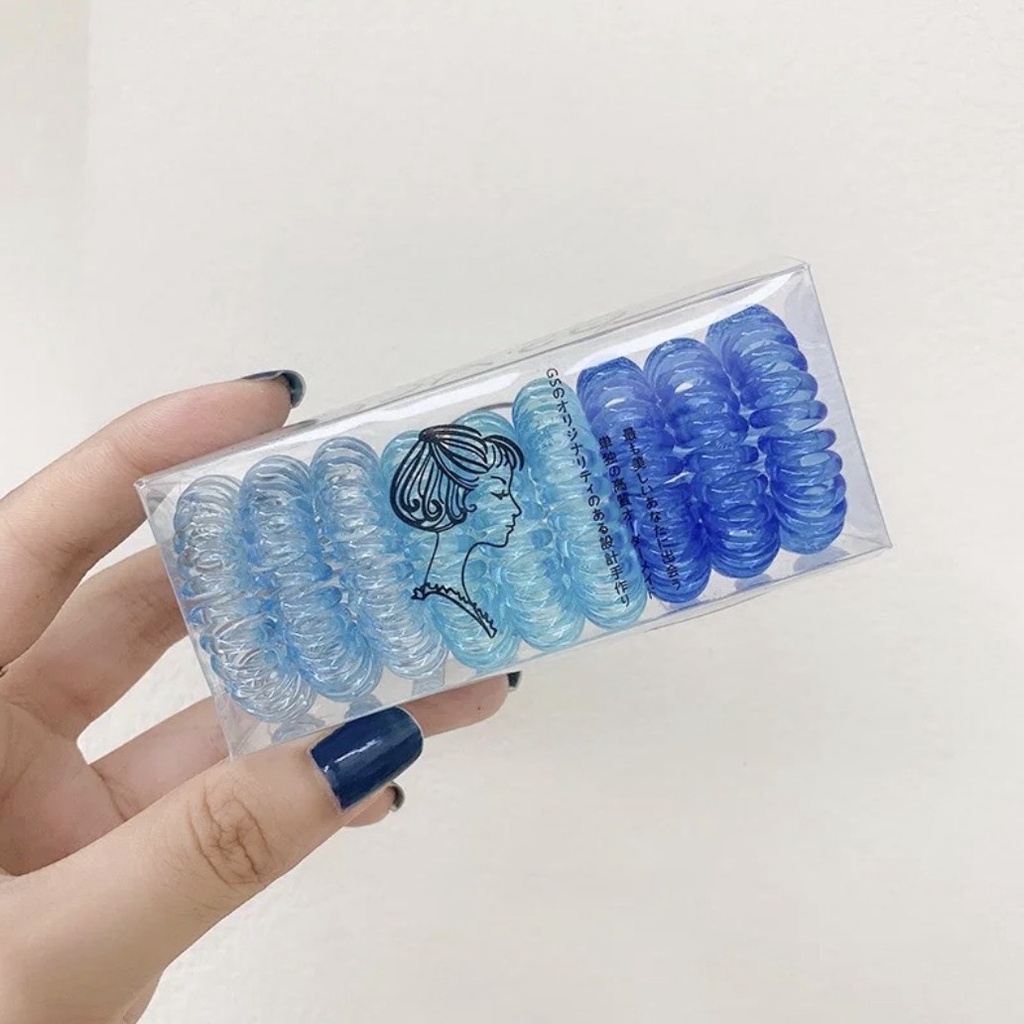 พร้อมส่ง  ยางมัดผม bobble (1กล่องมี9ชิ้น) ยางรัดผม ยางมัดผมไล่เฉด เซ็ตสุดคุ้ม