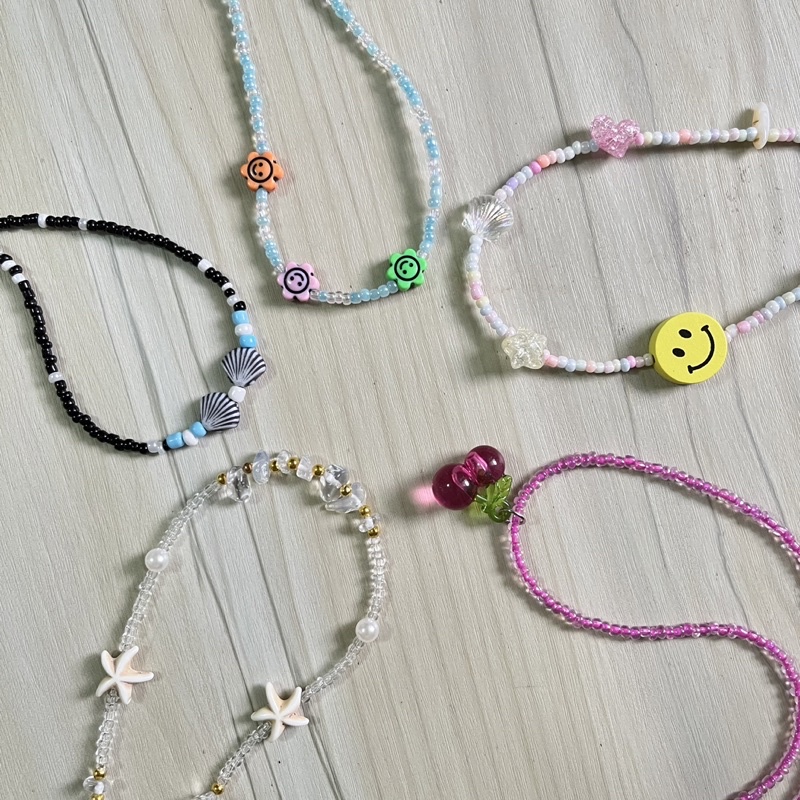 [พร้อมส่ง] สร้อยคอลูกปัดแฟชั่น น่ารัก หลากหลายแบบ มินิมอล