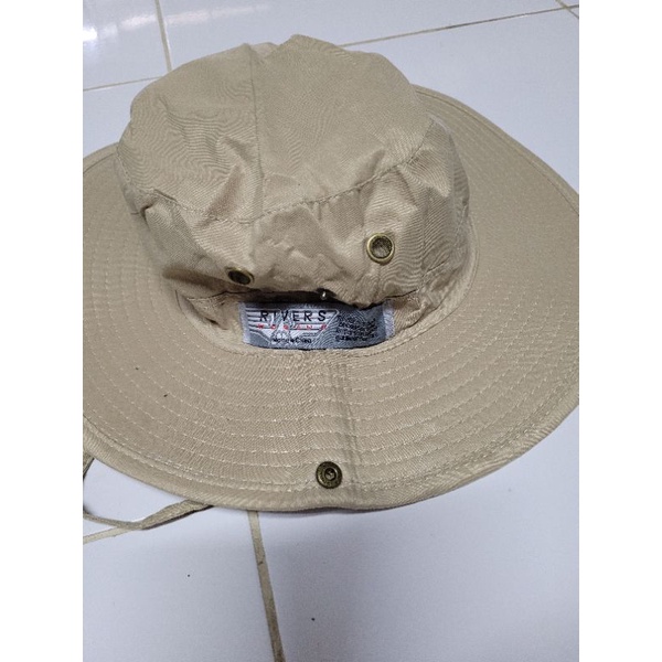 พร้อมส่ง หมวกบักเก็ตเดินป่ามีสายคล้อง (Bucket hat) หมวกเดินป่า มีสาย หมวกบักเก็ตเดินป่า