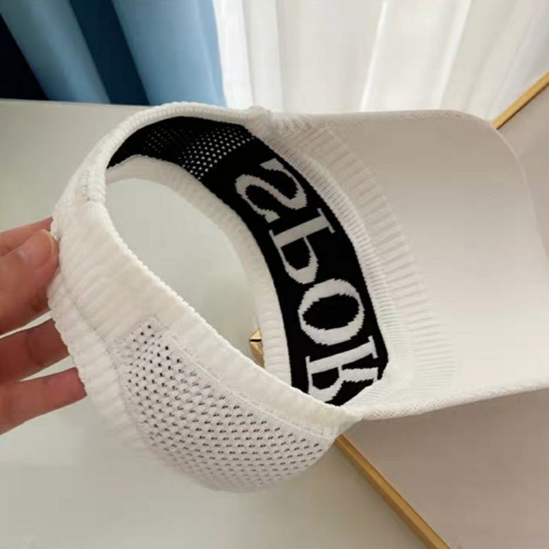[พร้อมส่ง] หมวกผู้ใหญ่ครึ่งหัวไตล์เกาหลี หมวกเปิดหัวกันแดดสำหรับผู้หญิง ลาย SPORT