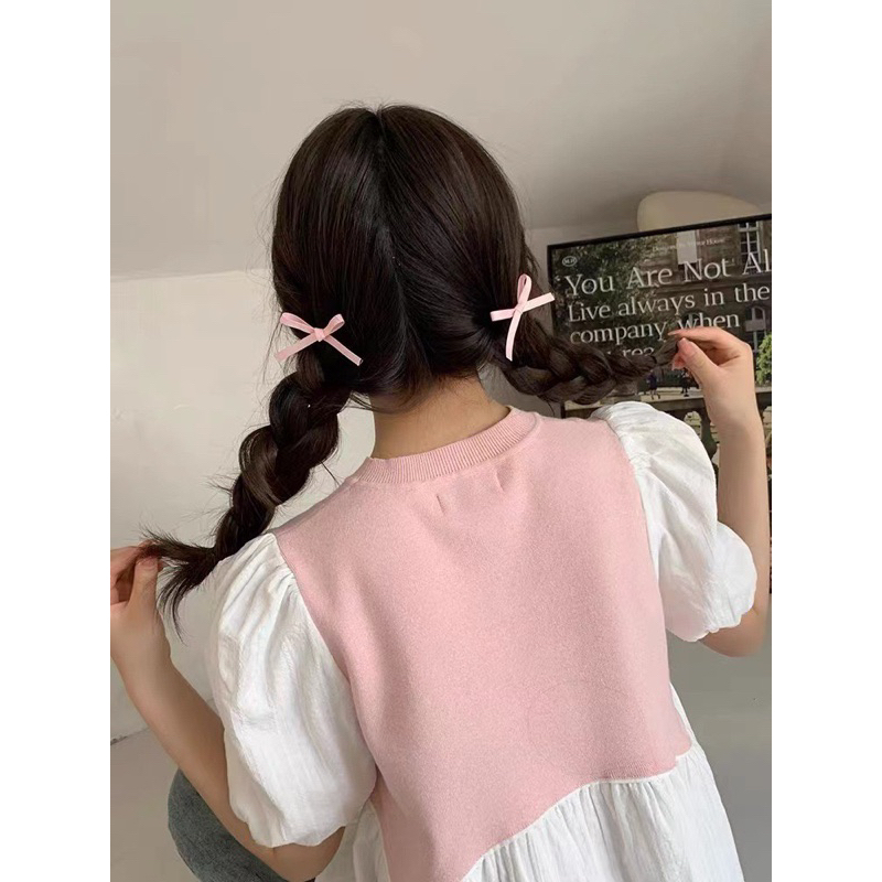 พร้อมส่งจากไทย กิ๊บโบว์จิ๋ว6ชิ้น/เซ็ท มี32สี กิ๊บโบว์แม่ชม เจนนี่ กิ๊บโบว์
